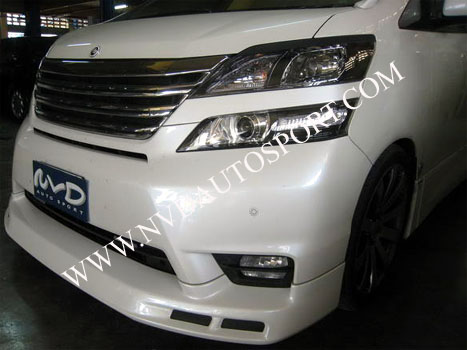 toyota vellfire Modellista front spoiler