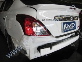 nissan Almera sub bumper โครงเสริมในกันชน