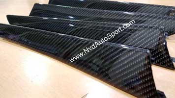 Audi A4 S4 RS4 B8 Carbon fiber interior door trims