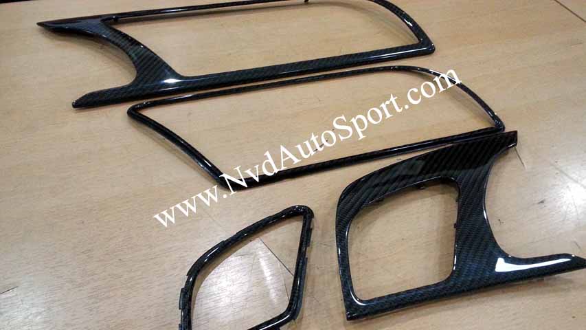 Audi A5 S5 RS5 8T carbon fiber interior dash trims with inner lines
