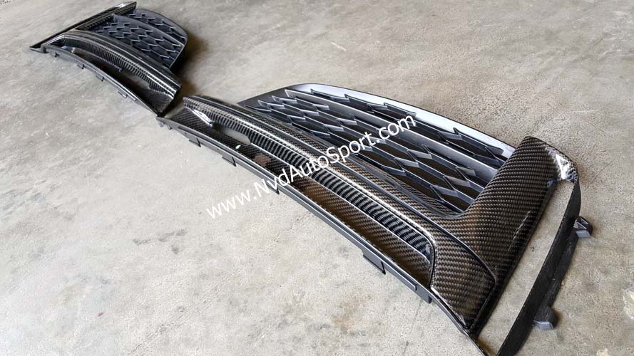 Audi A5 S5 RS5 B9 8W Carbon fiber front bumper side grilles