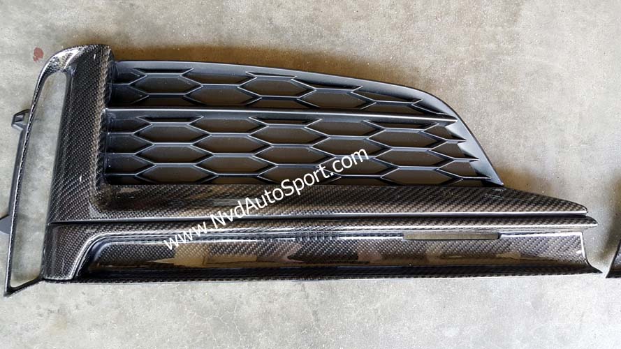 Audi A5 S5 RS5 B9 8W Carbon fiber front bumper side grilles