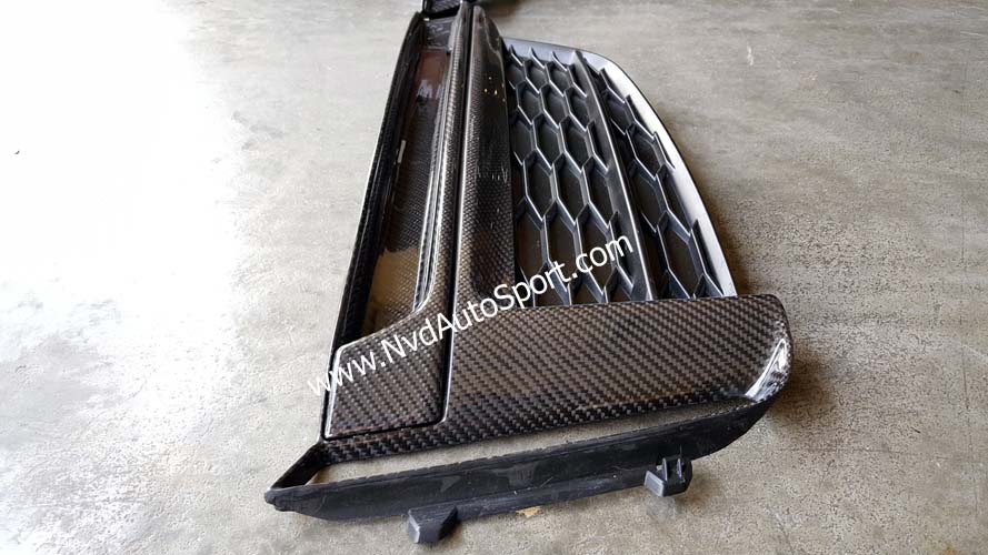 Audi A5 S5 RS5 B9 8W Carbon fiber front bumper side grilles