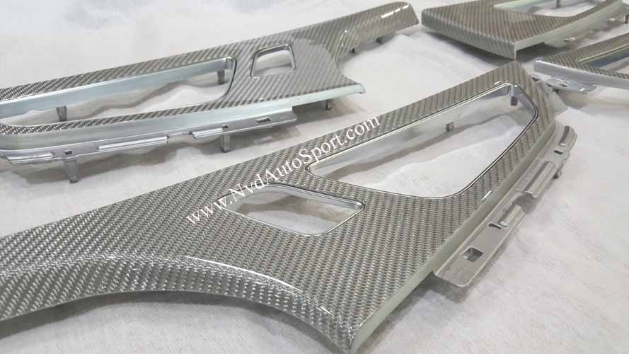 Audi Q7 4M Carbon fiber interior door handle surround trim