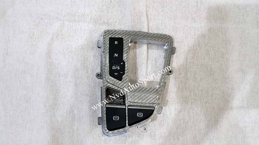 Audi Q7 4M Carbon fiber interior shifter indicator trim