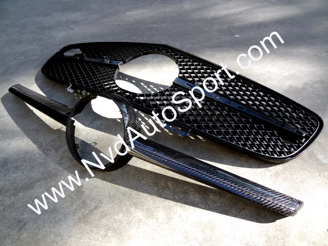 Mercedes Benz R197 SLS Carbon fiber fibre Front Grilles