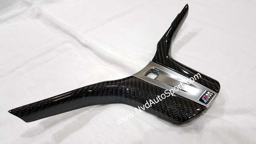 BMW G20, G22, G80 M3, G82 M4 Carbon fiber M lower steering wheel trim