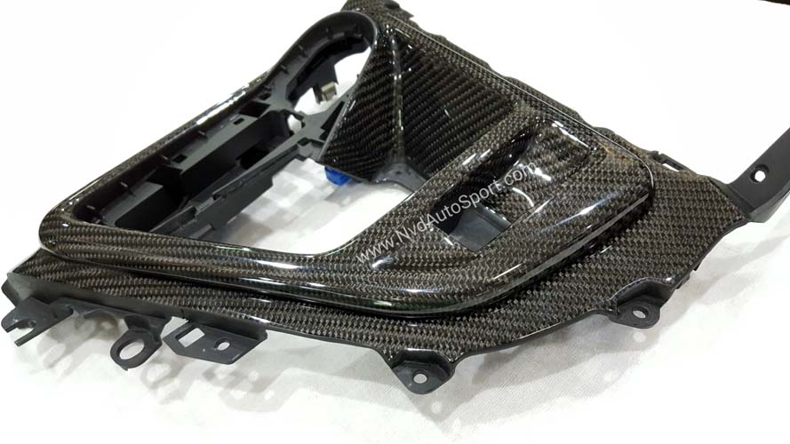 BMW i8 Carbon fiber interior shifter middle center console bezel trim