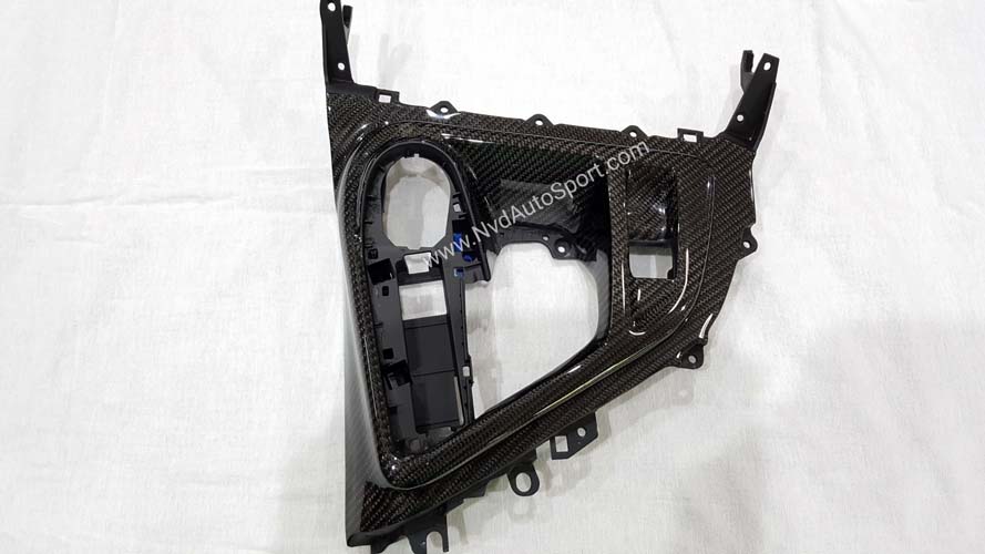 BMW i8 Carbon fiber interior shifter middle center console bezel trim