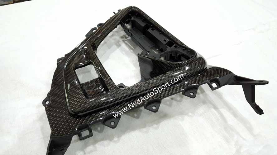 BMW i8 Carbon fiber interior shifter middle center console bezel trim