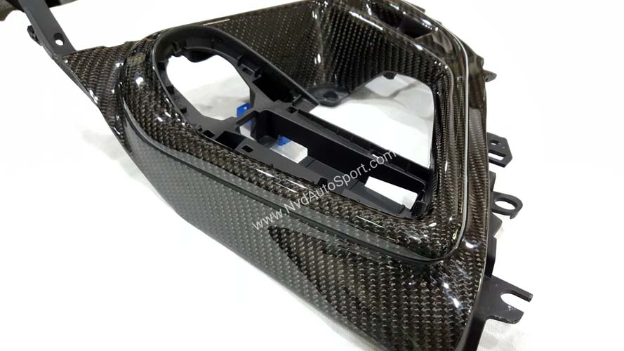 BMW i8 Carbon fiber interior shifter middle center console bezel trim