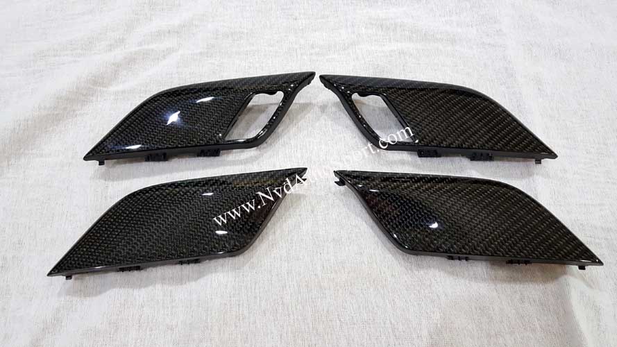 BMW X5 F15, F85 Carbon fiber door lock insert trim