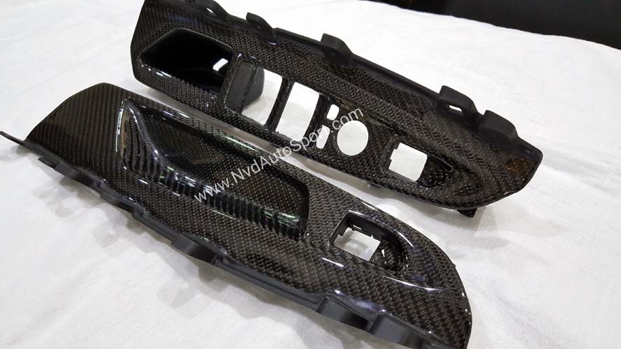 BMW X5 F15 F85 Carbon fiber interior door window switch trim