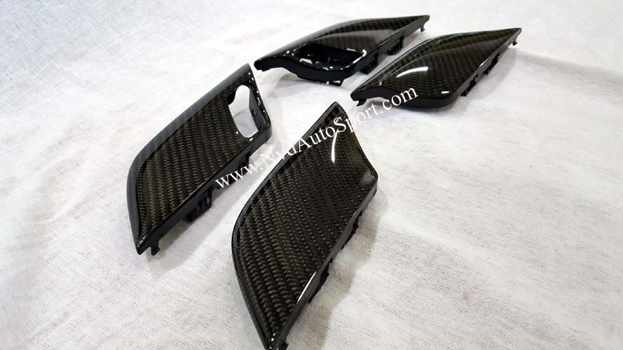 BMW X6 F16, F86 Carbon fiber door lock insert trim