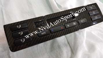 BMW E46, E46 M3 carbon fiber interior air ac control panel