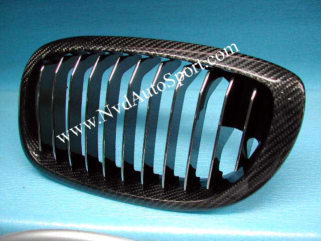 BMW E46 and E46 M3 Carbon Fiber Exterior Front Grilles