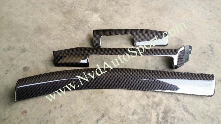 BMW E46 M3 Carbon fiber skinning dash trims from NVD Autosport