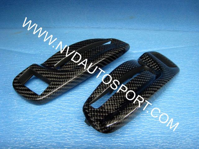 BMW E46 and E46 M3 Carbon fiber Seat Pull trims