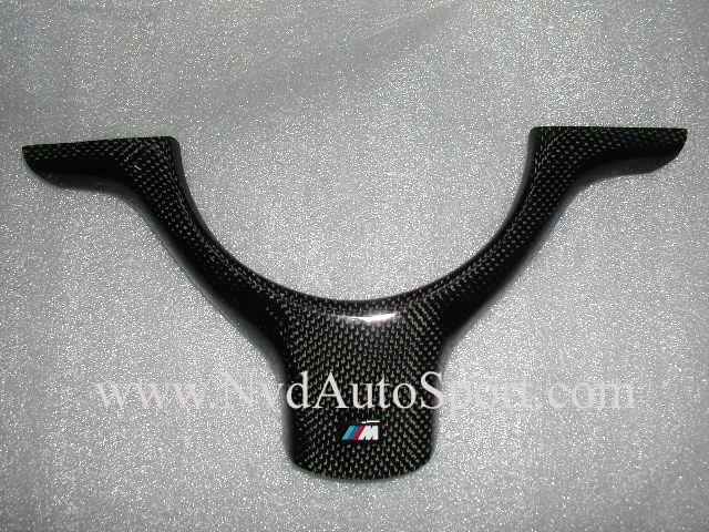 BMW E46 M3 carbon fiber steering wheel trim from NVD Autosport