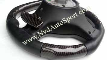 BMW E46 M3 Carbon fiber steering wheel with shift paddles from NVD Autosport