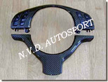 BMW E46 M3 carbon fibre steering wheel trims