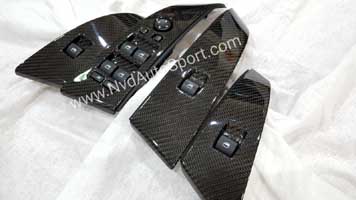 bmw e60 m5 carbon fiber door window switch panel