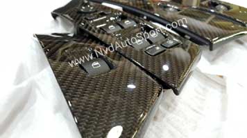 bmw e60 m5 carbon fiber door window switch panel