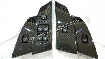 bmw e60 m5 carbon fiber door window switch panel