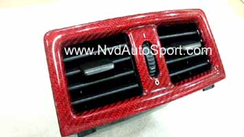 BMW E60 M5 Carbon fiber Skinning Rear Air Con Vent Panel