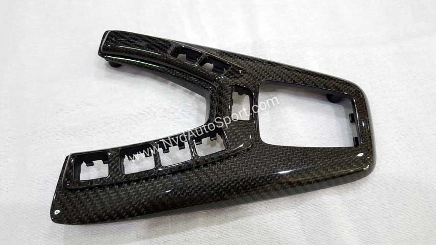 BMW F10 M5 Carbon fiber interior shifter bezel trim