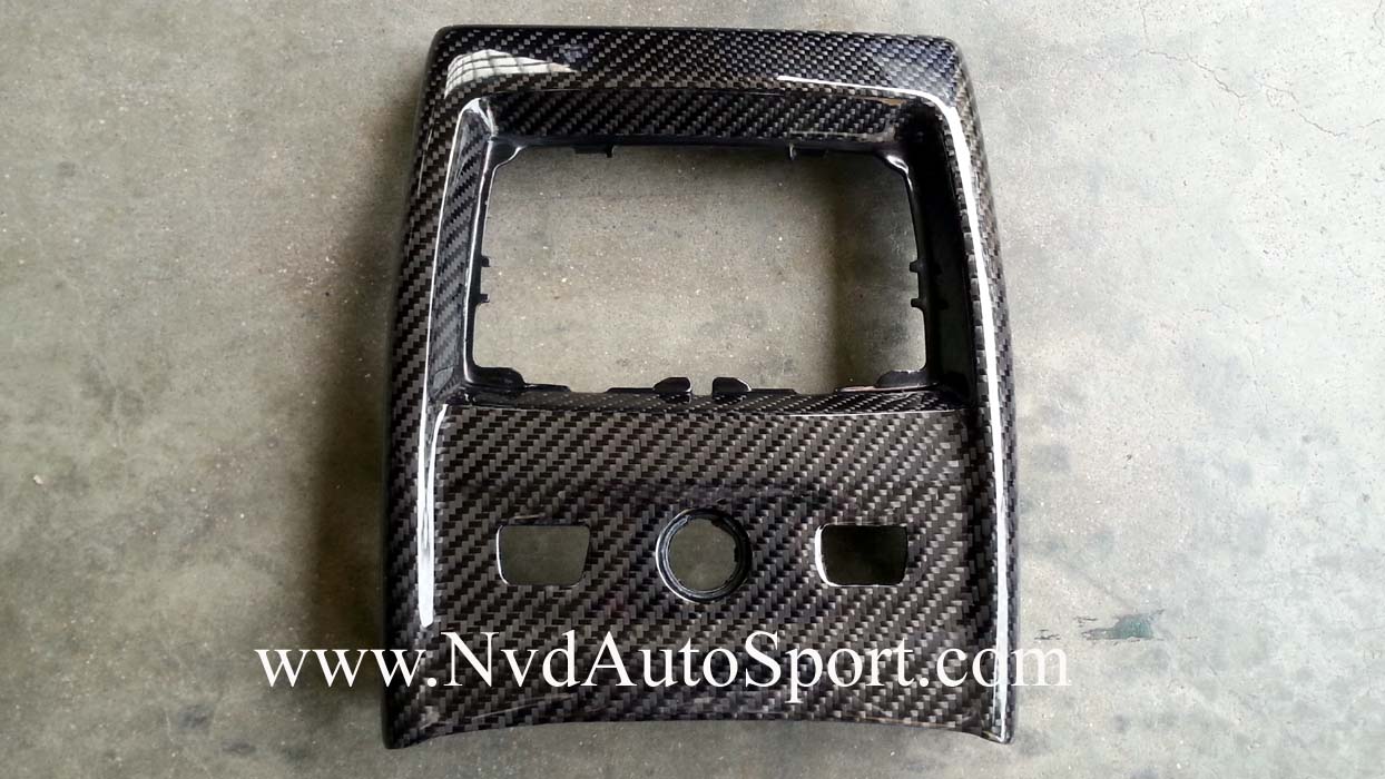 BMW F30 F32 F34 GT F80 M3 F82 F83 M4 Carbon Fiber Skinning Interior Rear Console Panel