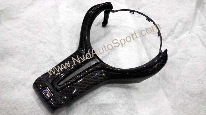 BMW F30 F32 F34 GT F80 M3 F82 F83 M4 Carbon fiber Skinning Interior Steering Wheel Trim