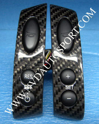 BMW Mini R50 R52 R53 Cooper S carbon fiber MFSW, Multifunction steering wheel trim 2 spokes