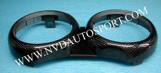 BMW Mini R53 carbon fiber speedo metre trim