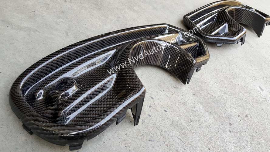 BMW Mini F54 Clubman Carbon fiber Rear Bumper Exhaust Panels