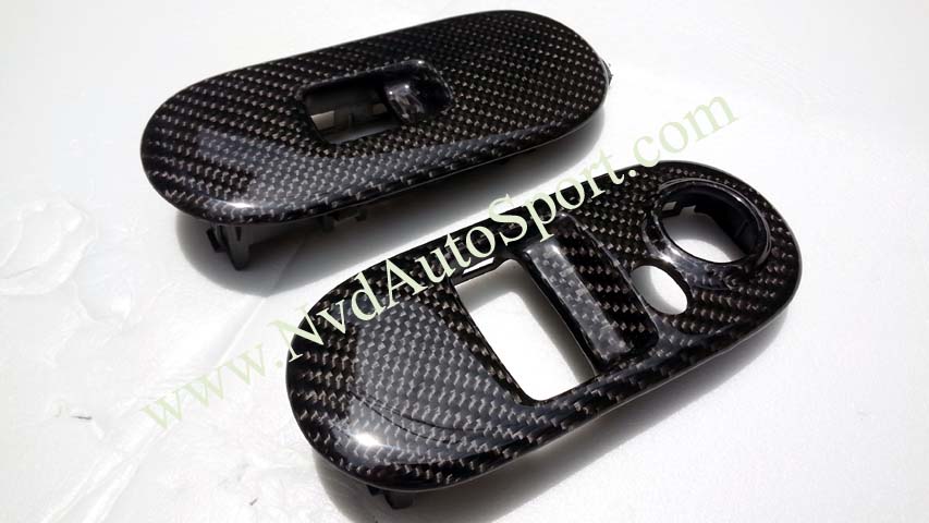 BMW Mini F55 F56 Cooper S JCW Carbon Fiber Skinning Interior Door Switch Panels