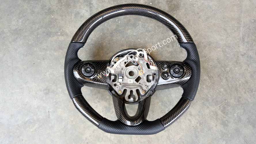 Mini F54, F55, F56 Cooper S Carbon fiber Multifunction Steering Wheel