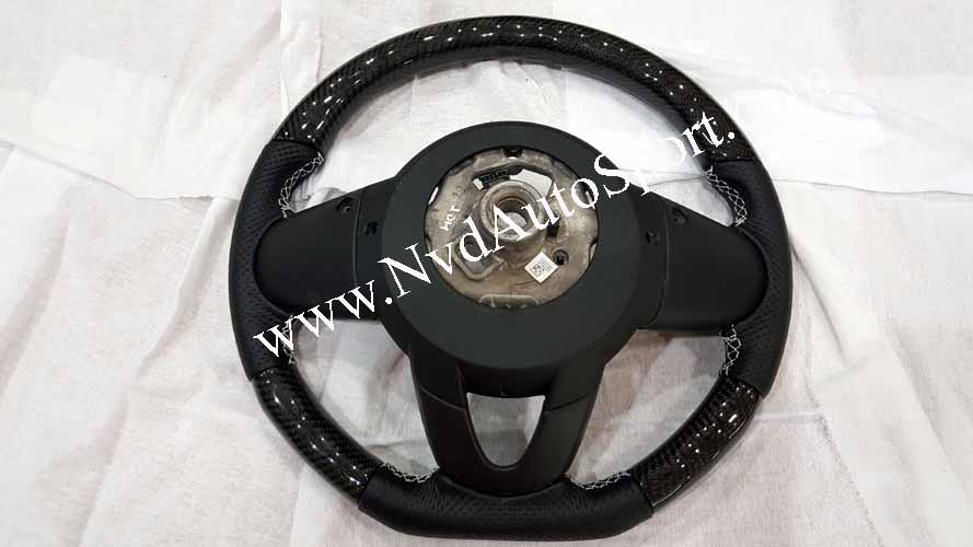 Mini F54, F55, F56 Cooper S Carbon fiber Multifunction Steering Wheel