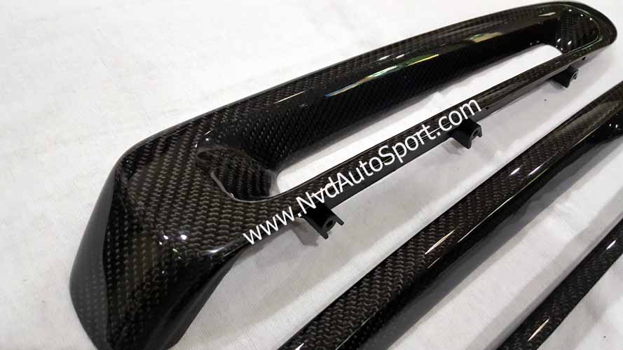 Mini R53 GP Carbon fiber Rear Bumper AIr Discharge Trim