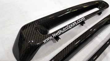 Mini R53 GP Carbon fiber rear bumper air discharge trim