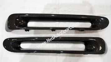 Mini R53 GP Carbon fiber rear bumper air discharge trim