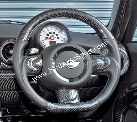 BMW Mini r55 R56 R57 R58 R59 Carbon fiber steering wheel with Shift Paddles