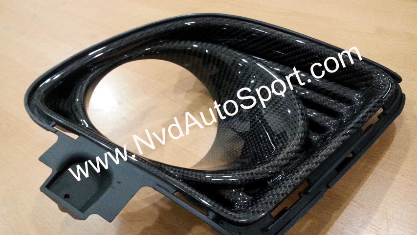 BMW MINI R55 R56 R57 R58 R59 Cooper S JCW Carbon Fiber Front Bumper Fog Lamp Panel