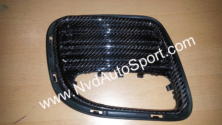 BMW Mini R55 R56 R57 R58 R59 Cooper S JCW Carbon Fiber Rear bumper air discharge grilles