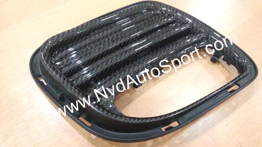 BMW Mini R55 R56 R57 R58 R59 Cooper S JCW Carbon Fiber Rear bumper air discharge grilles