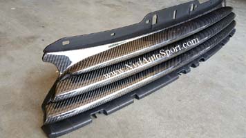 Mini R55, R56, R57, R58, R59 carbon fiber front grille center section