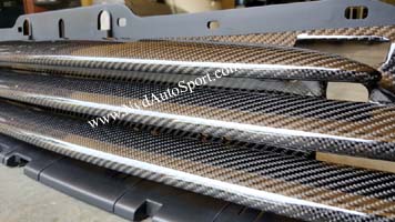 Mini R55, R56, R57, R58, R59 carbon fiber front grille center section