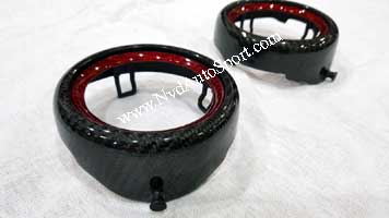 Mini R56, R57, R58, R59 Carbon fiber door handle ring