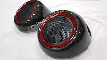 Mini R55, R56, R57, R58, R59 Carbon fiber speaker cover