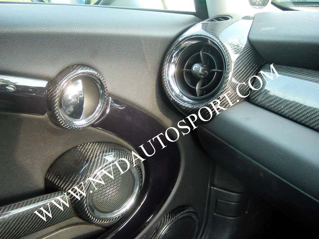 bmw mini r56 carbon fiber interior